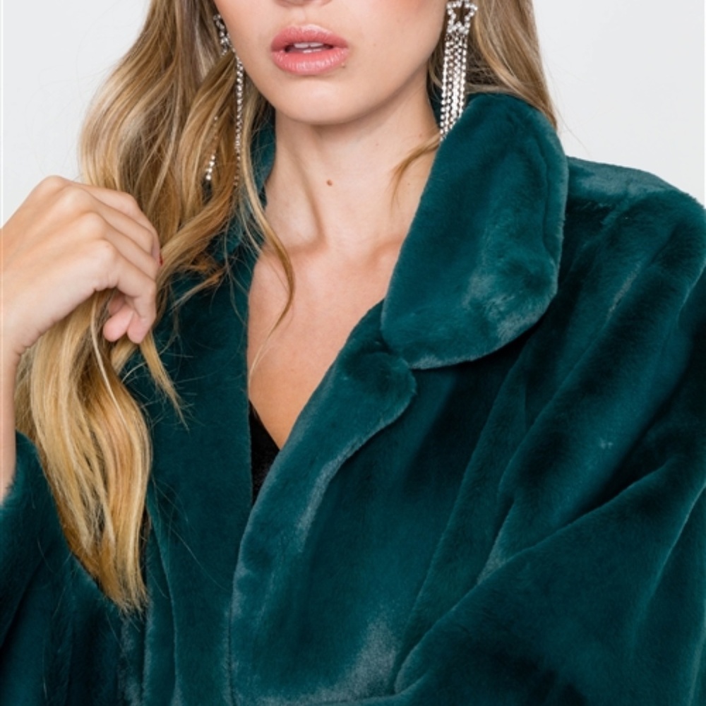 EMERALD GREEN COAT - Picture 4 of 4